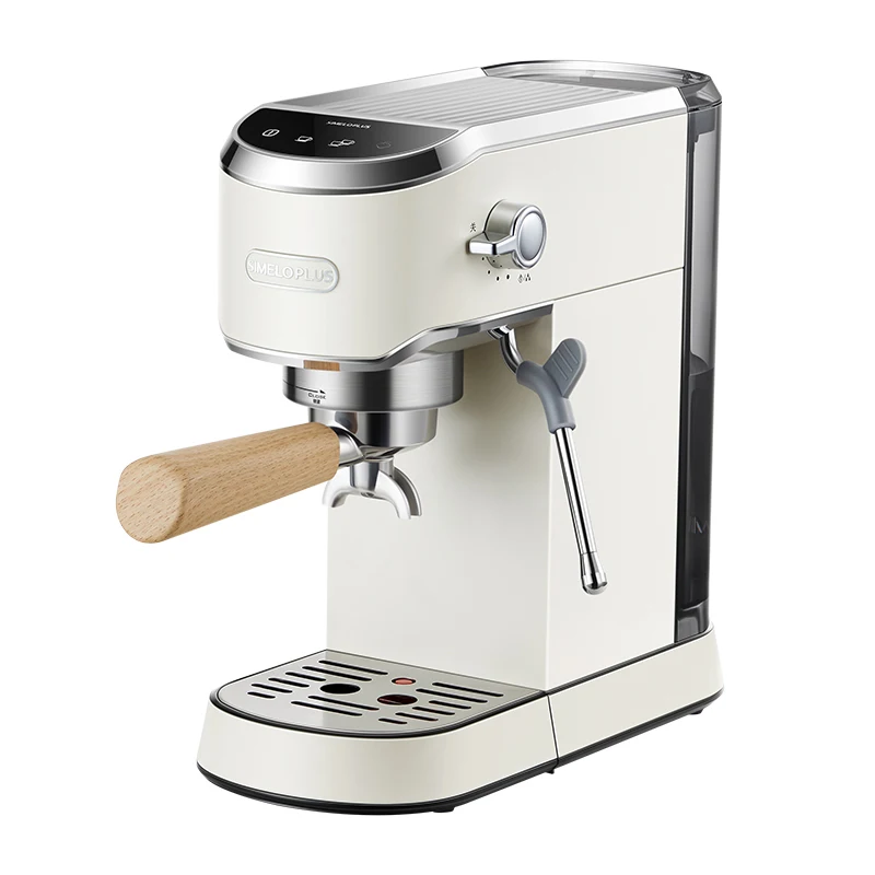 SIMELOPLUS Nordic Choice Italian Semi Automatic Coffee Machine Electric Stainless Steel 220V Cappuccino Cup English 1L