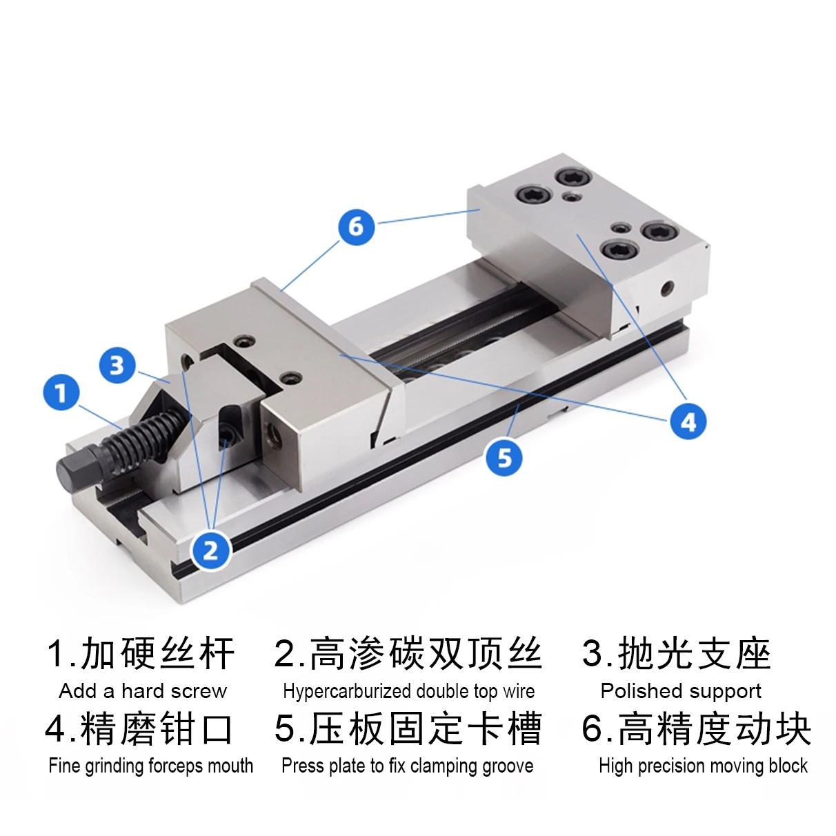 Factory direct supply 20CrMnTi Application  Machining Centers GT200 200x600 precision modular vises