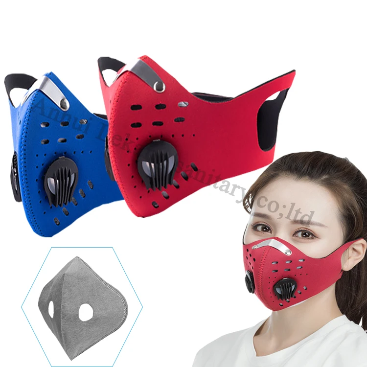 Dustproof Bike Face Mask Mountain  Riding Masks Earloop Anti Smog Neoprene Manufacturer