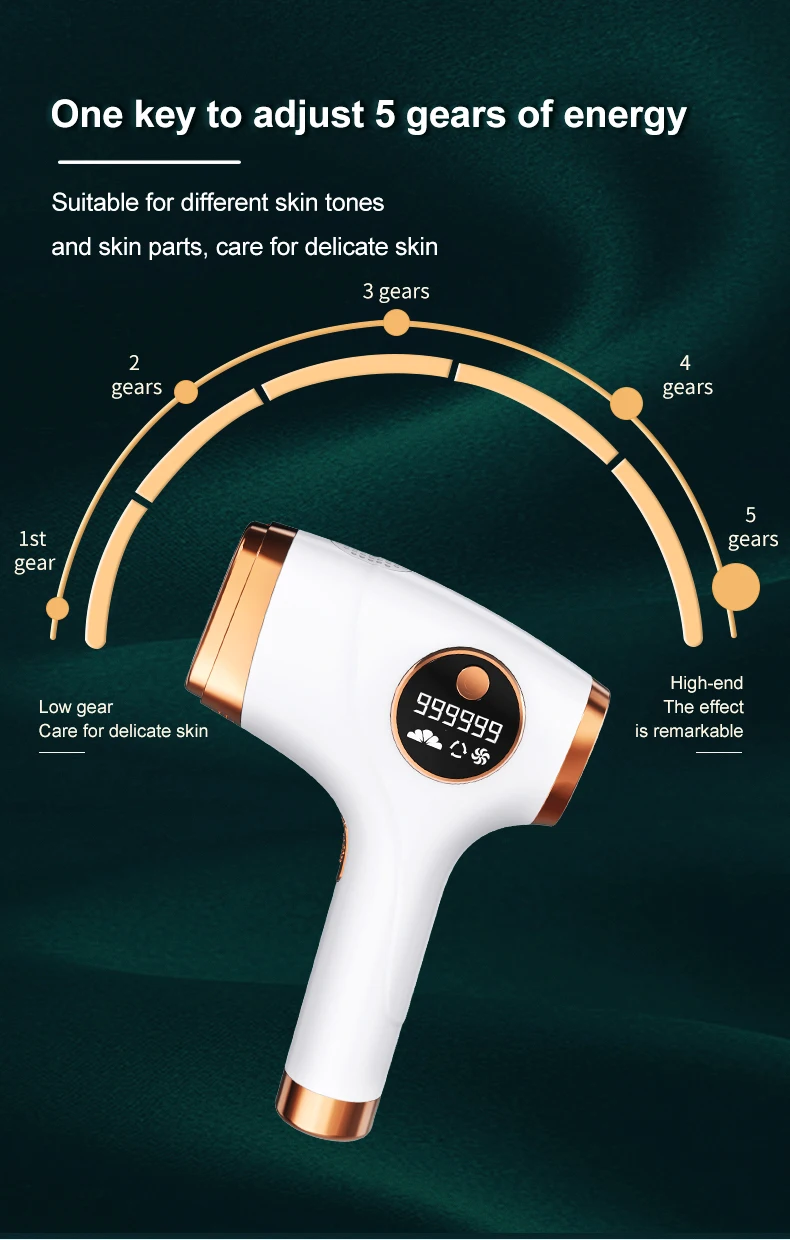 Portable Handheld Hair Removal Device 500000 Flashes Light Painless Hair Removal Machine Ice Cool Ipl Hair Removal Device