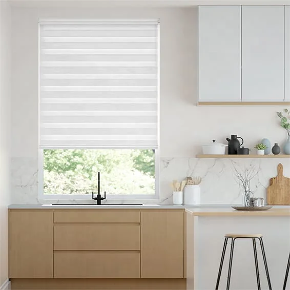 Hot Sale Luxury European Curtain Fabric Wholesale Balcony Sun Shades Manual Zebra Blinds For Hotel Project