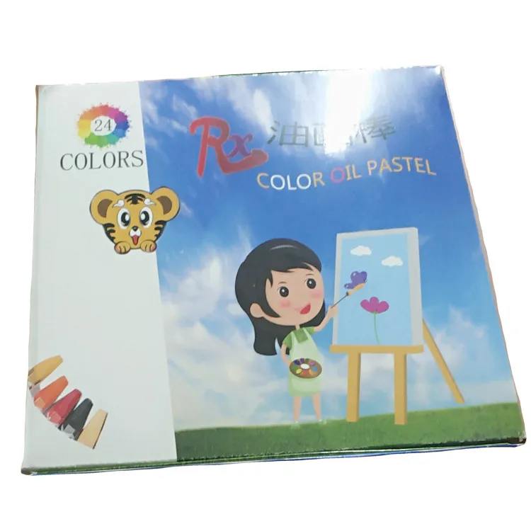 12 crayons kids multi color crayon color oil pastel set