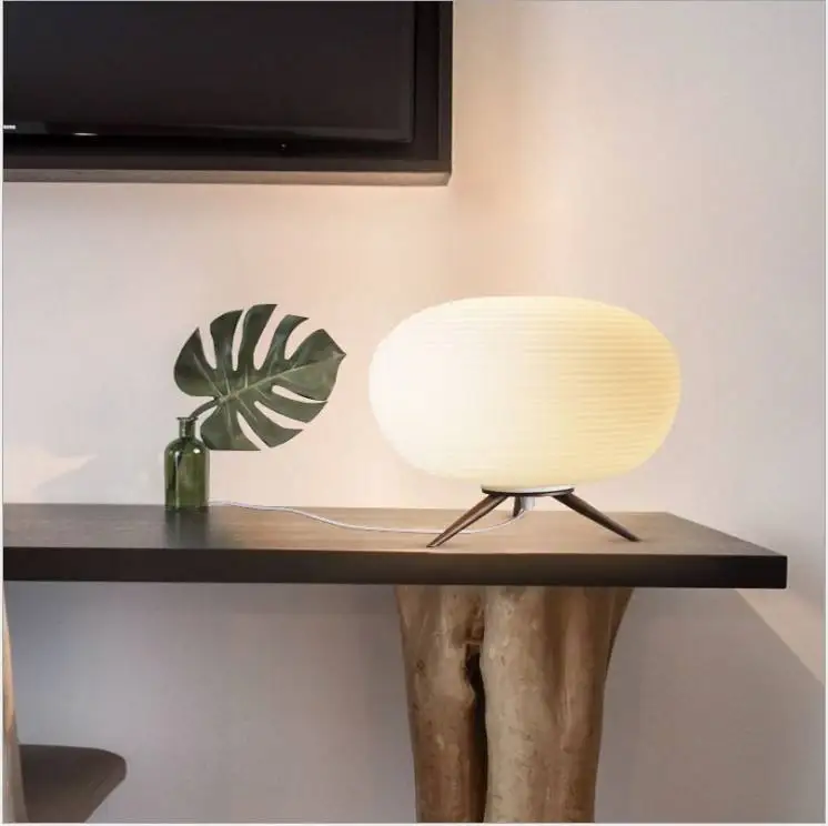Modern glass desk lamp tripod vertical desk lamp bedroom room lighting