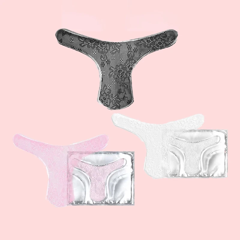 OEM LOGO T Shape Bikini Soothing Brightening Intimate Vagacial Yoni Jelly Gel Lace Sheet Mask