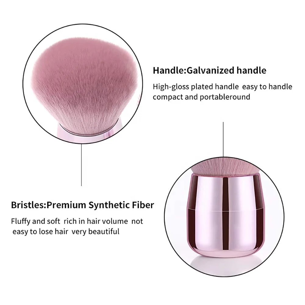Factory OEM KabukI Single Soft Synthetic Powder Cosmetic Brush Professional Kabuki Brush Travel Kit