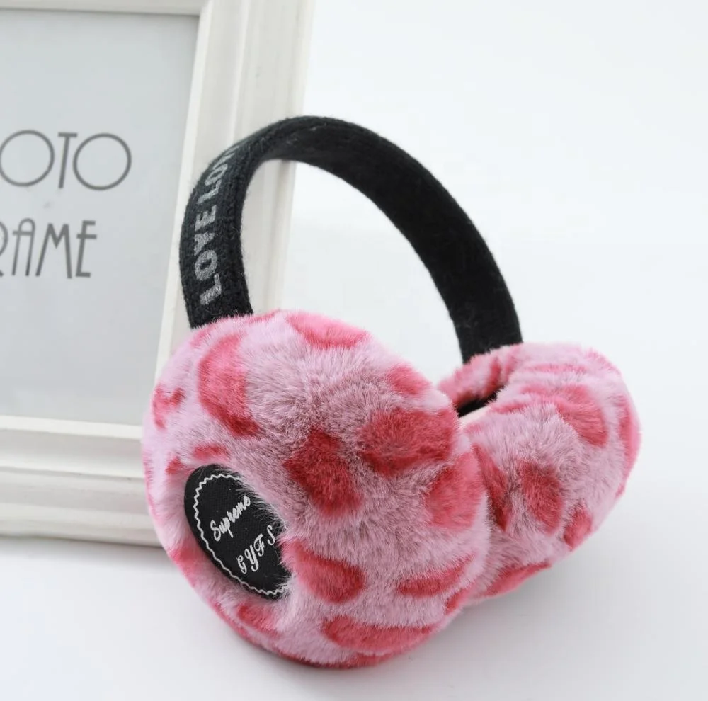 wholesales Winter leopard print fur wireless earmuff