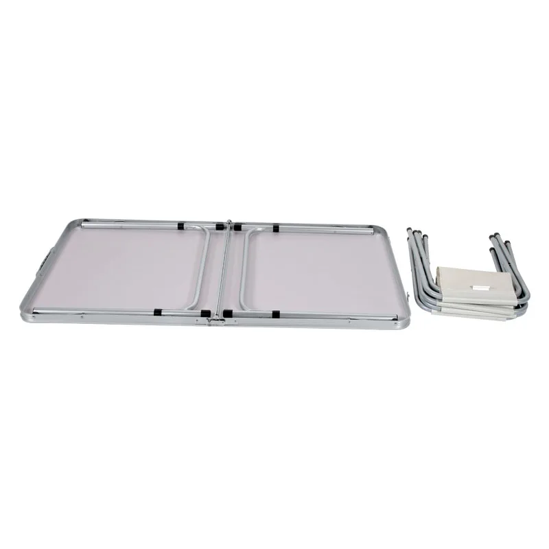Custom Outdoor Picnic Table Adjustable Modern Metal Aluminum Frame Folding Camping Banquet Hiking Portable Table and Chairs Set