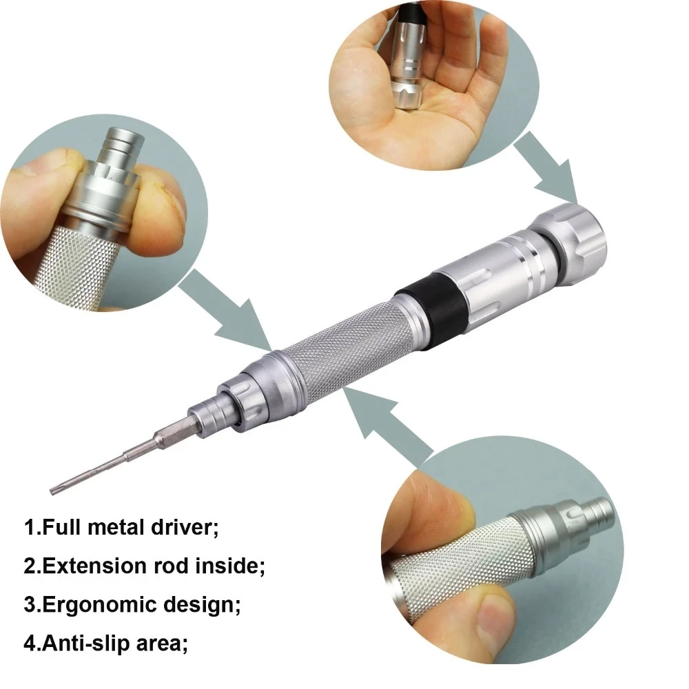 Nanch Magnetic Mini Screwdriver Set 22 in 1 with 22 Bits S2 Steel Precision Repair Tool for Phone/Computer/Electronics/Laptops