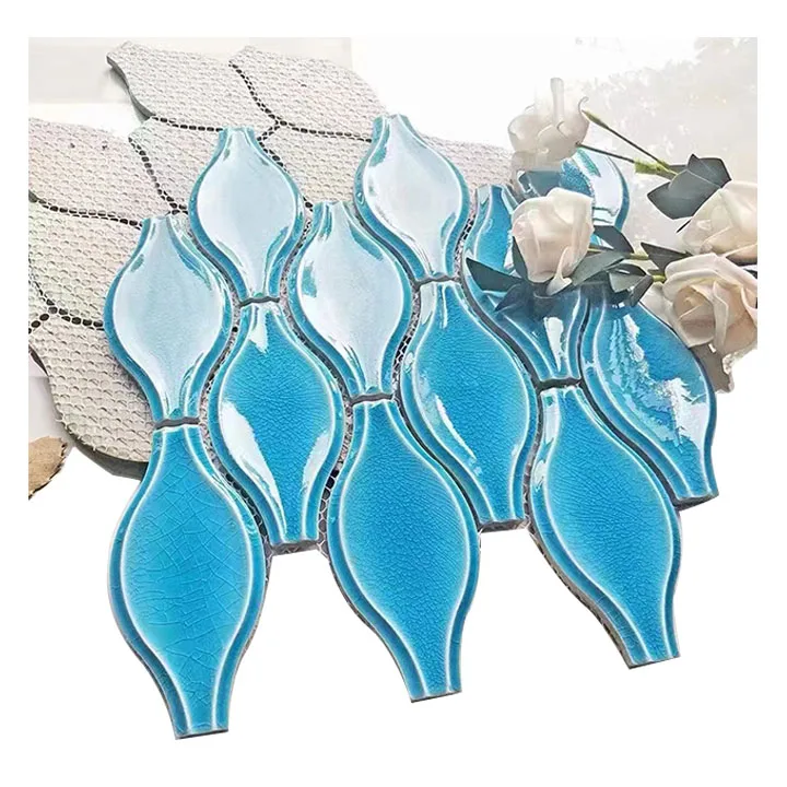 Tv Background 3d Wall Tiles For A Steambath Room Lantern Shape Ceramic Mosaic Tile