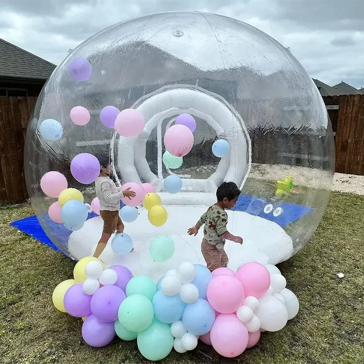 Balloons Fun House Clear Inflatable Crystal Igloo Dome Bubble Tent Transparent Inflatable Bubble Balloons House For Party Rental