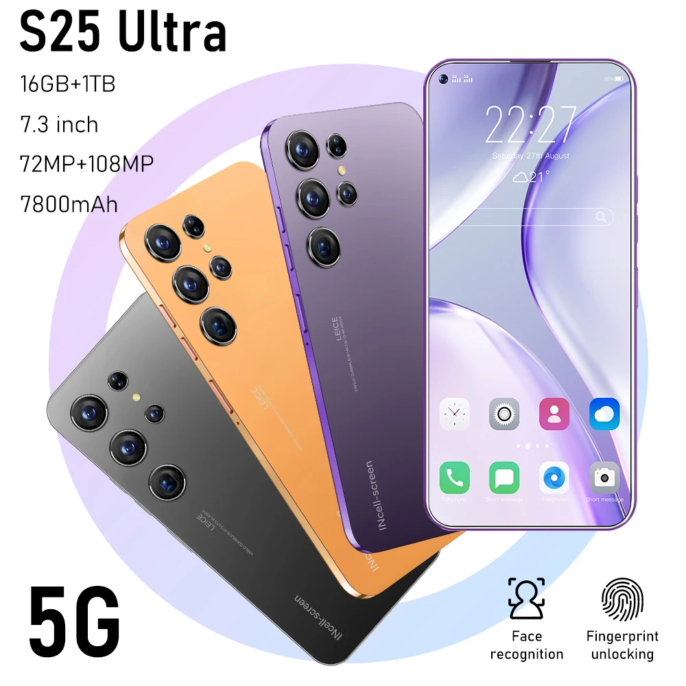 S24 Ultra Telefonos 5G 16 ГБ 512 мощный смартфон Android 13 0