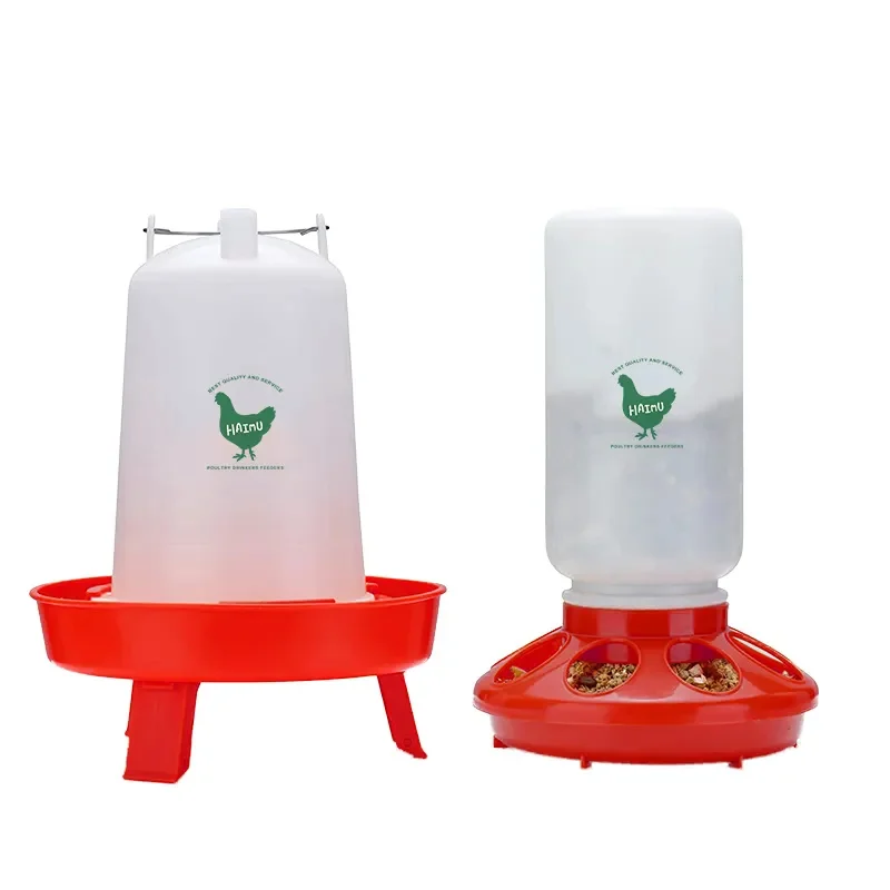Automatic Plastic poultry chicken feeder and drinker poultry chicken feeding and waterer for chicken farm
