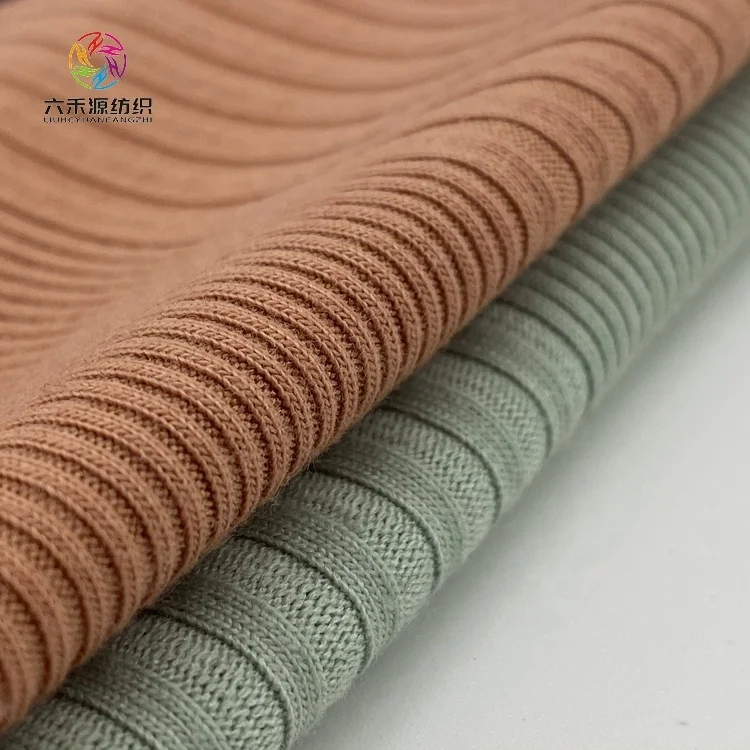 JYY Manufacturer China Textiles Sweater Jacket 100% Polyester Rib Knit Poly Fabric