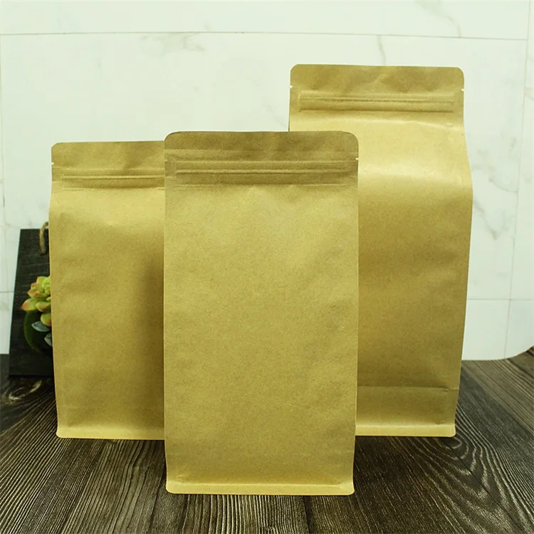 Плоский низ Ziplock мешок Алюминиевая фольга для упаковки кофе