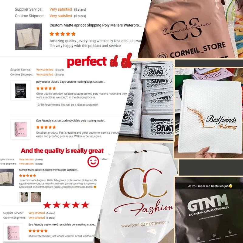 ZMY Custom Compostable Poly Mailer Bags Gift Box Package Mail Big Poly Mailer Bag Matte Black Corn Polymailers