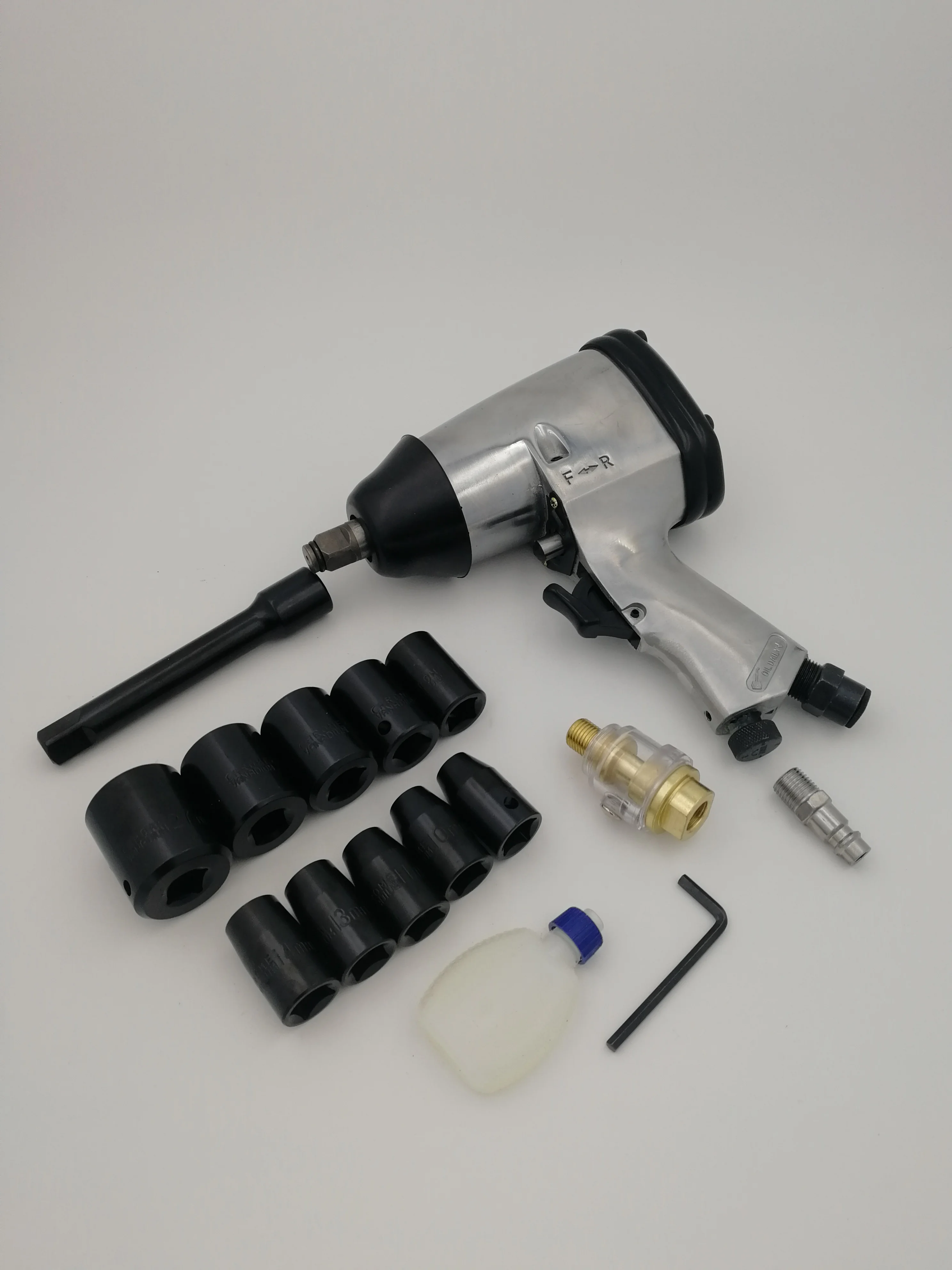 
17PCS 1/2' AIR IMPACT WRENCH KIT, 17PCS PNEUMATIC TOOL SET 