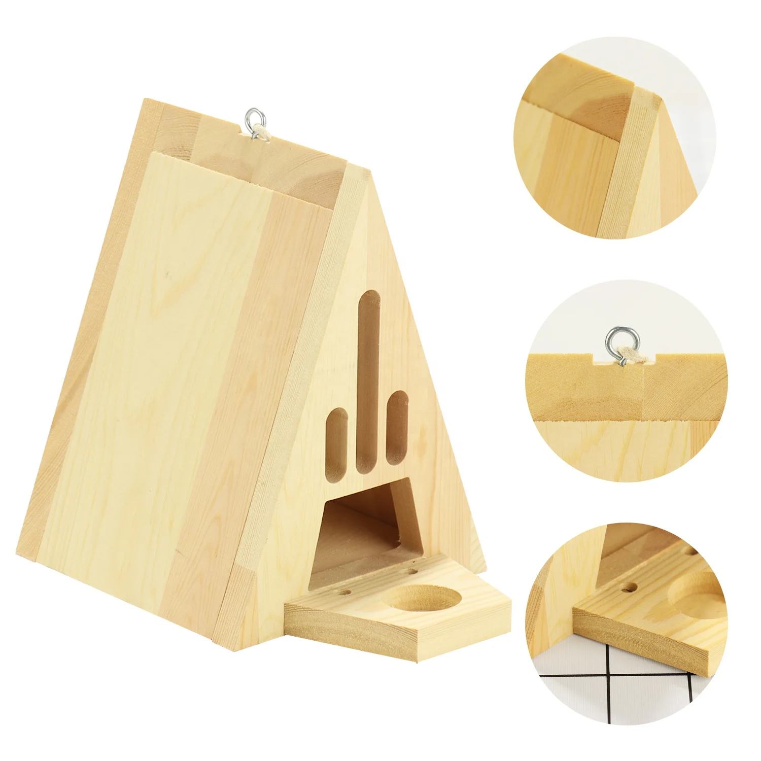 wholesale customized handcrafted sparrow feed bird house