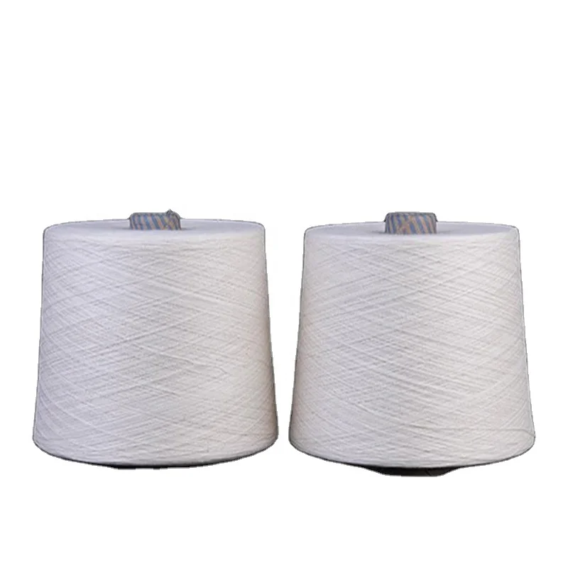 china manufacturer cheap price 100% polyester yarn  ring spun yarn recycled polyester yarn for weaving  knitting sewing