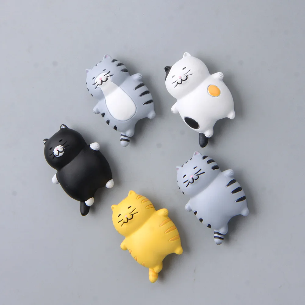 Message Stickers Early Home Decore for kids toy Sleeping Cartoon Cute Cat Refrigerator Creative Strong Magnet
