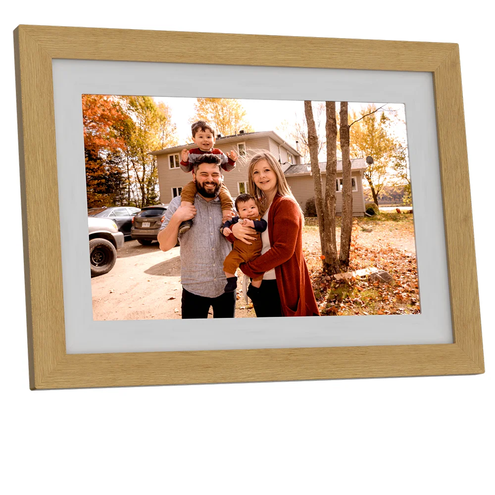 10.1 inch Digital Custom Auto Video Greeting Card Video Brochure Christmas Gift Business Wedding Wifi Wood Digital Photo Frame