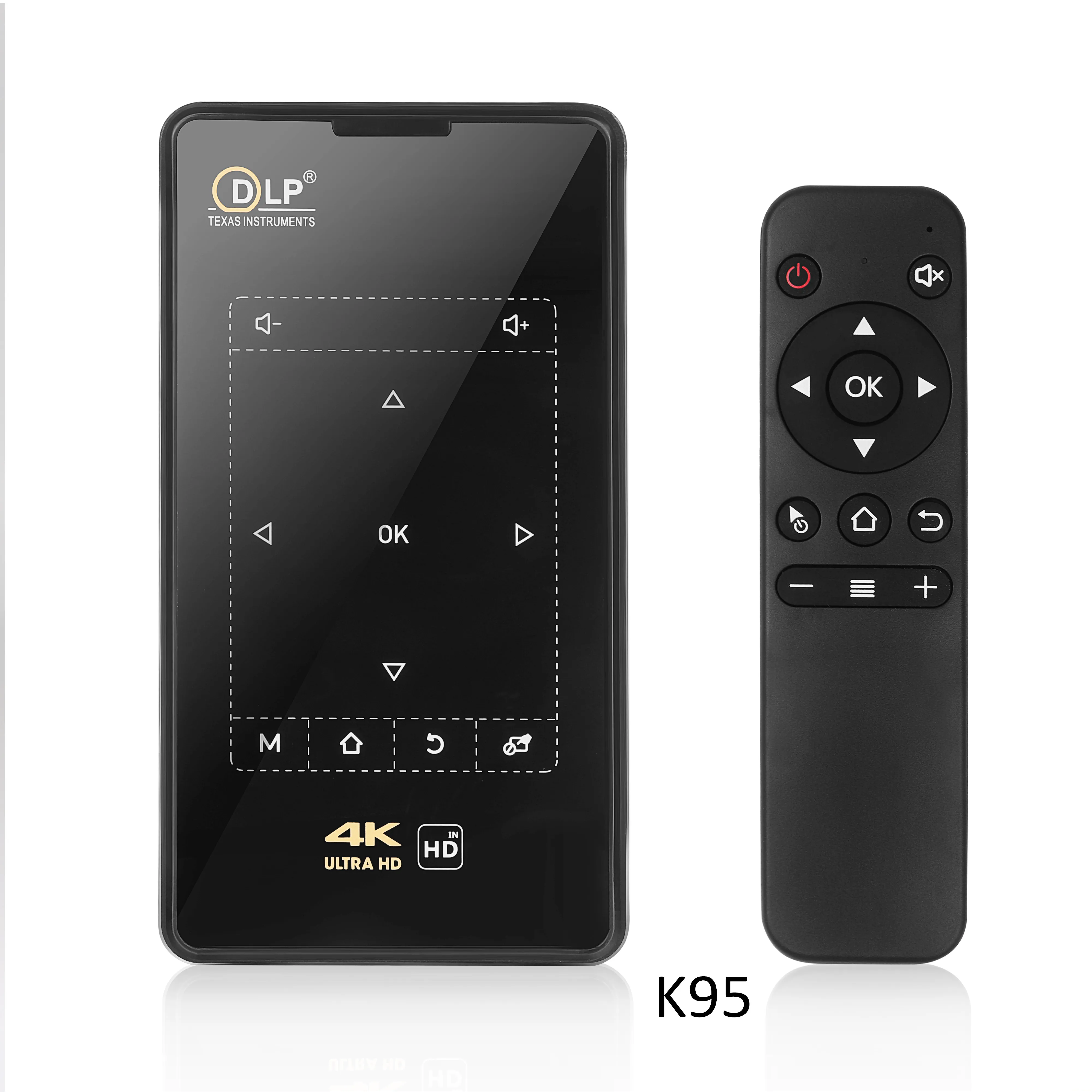 Android mini projector DLP projector with pocket size for home for outside with battery 480P smart projector