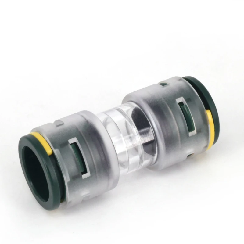 Transparent Microduct Straight Connector STR 14/10 Customization Air-blowing Push-fit Micro Duct Straight Connector
