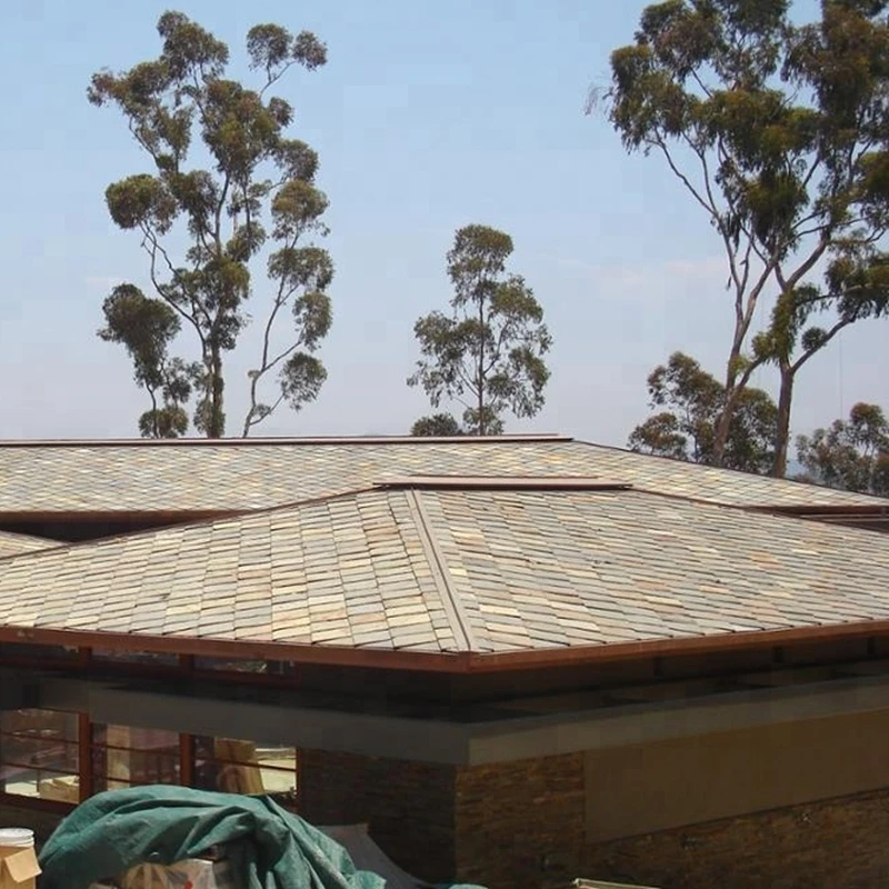 Chinese Natural Stone Roofing Classic Style Black Roof Slate Tiles