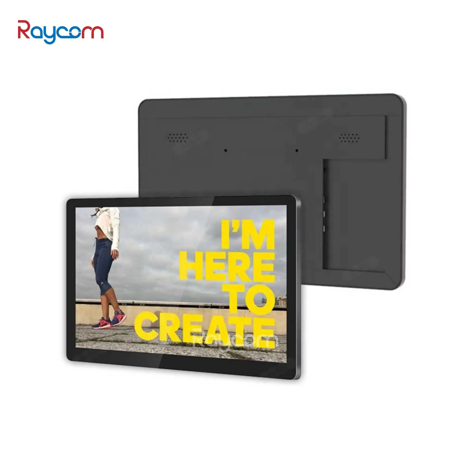 Android POE Wall Mount Tablet 10/13.3/15.6/21.5 Inch LCD Display Indoor Use Meeting Room Booking System Surrounding LED Light
