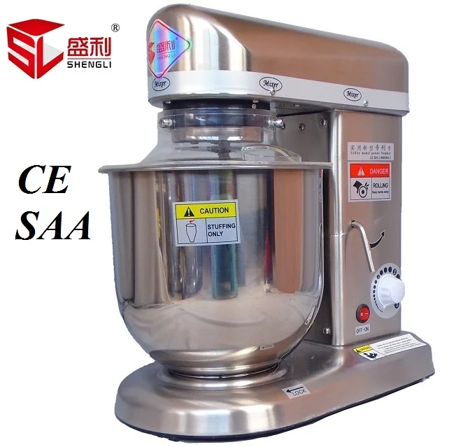 
7L Stainless Steel High Speed Bread Mixer Planetary Cake Mixer Price 