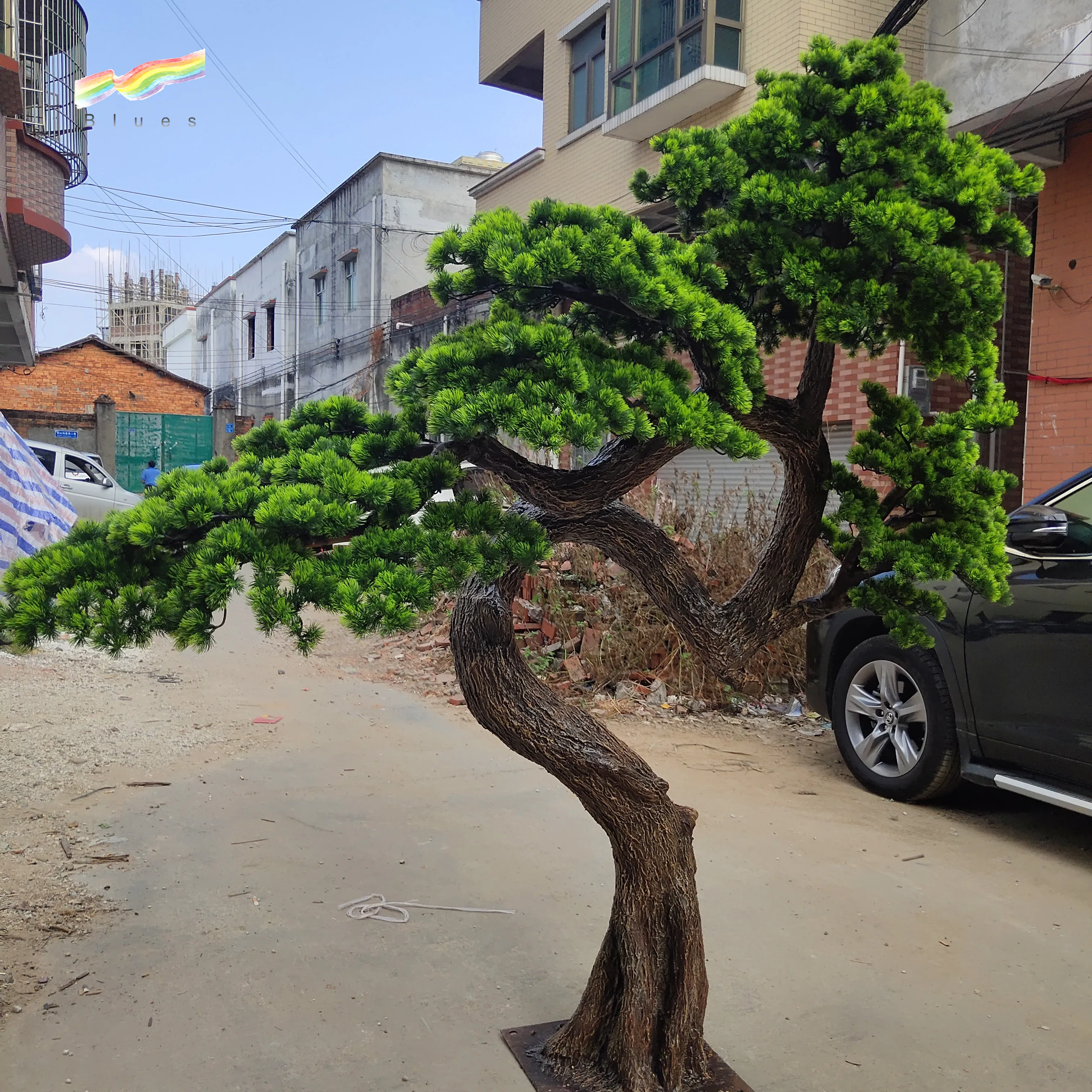 Wholesale high quality hot sale fiberglass artificial pine tree for home wedding office hotel restaurant decoration