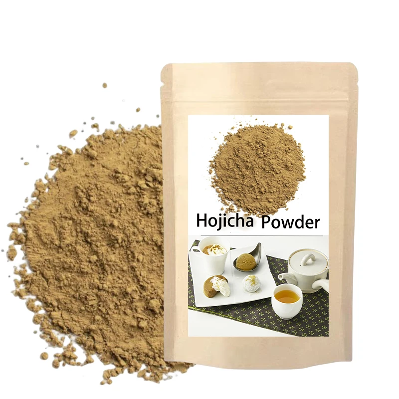 50g Pack Natural Food and Drink Colouring Powder Instant Organic Hojicha Tea Powder