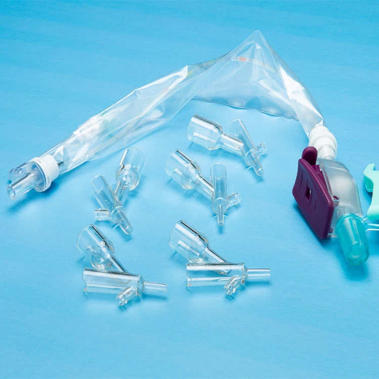 Закрытая всасывающая система Fr4 ISO CE, медицинский закрытый всасывающий катетер для интубации