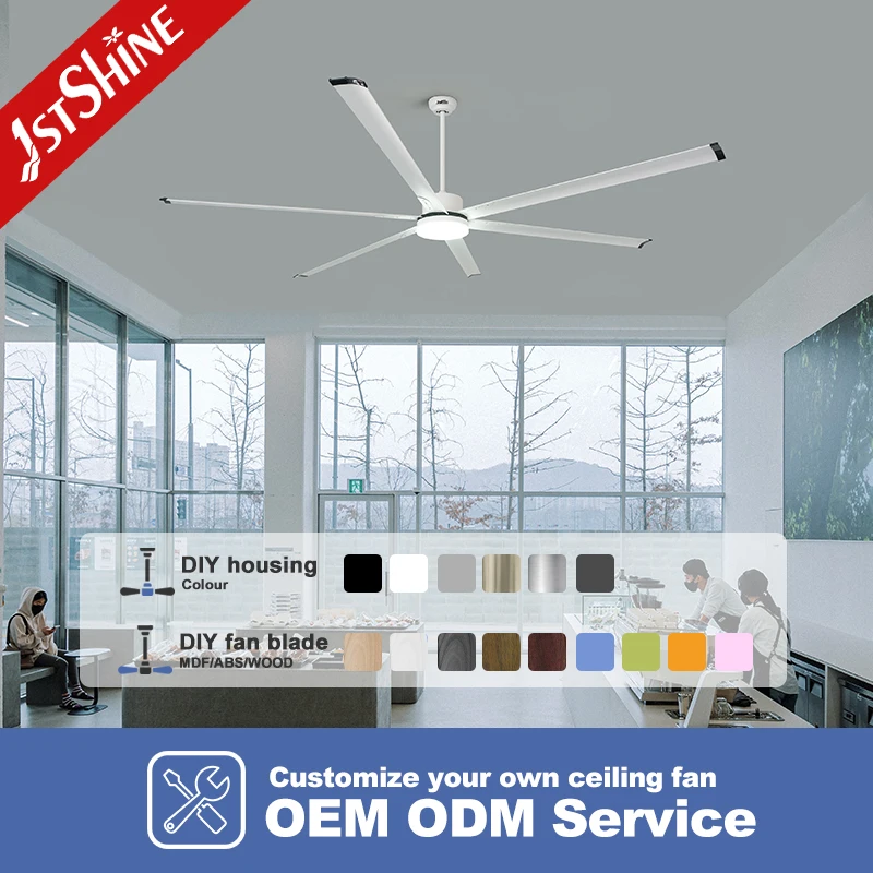 1stshine 100 inch big ceiling fan metal aluminum blade industrial ceiling fan with light