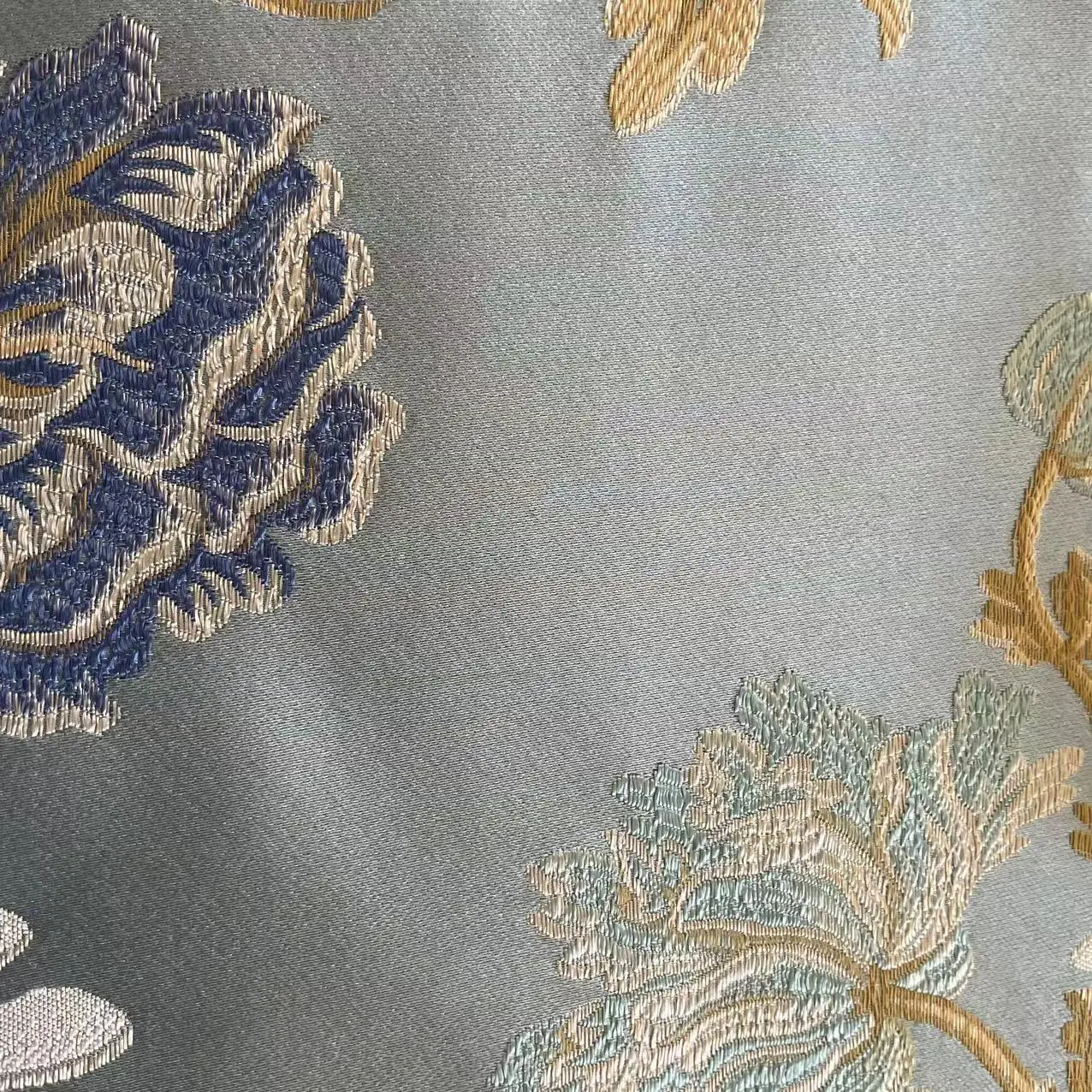 New product jacquard fabric smooth touch  brocade silk fabric for Upholstery fabric