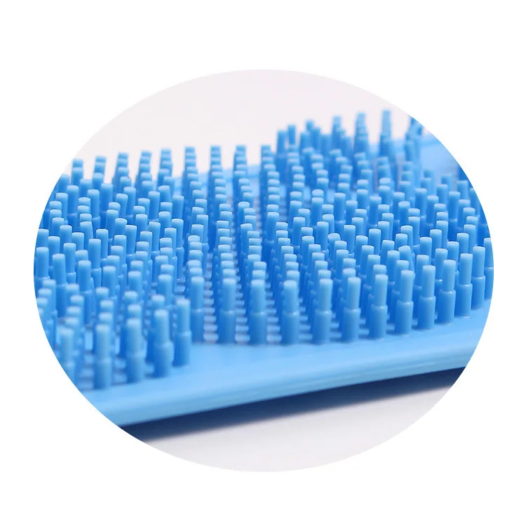 Soft Bristle &Massage Dots Silicone Bath Belt Back Body Skin Cleanser Scrubber Exfoliating Bath Towel
