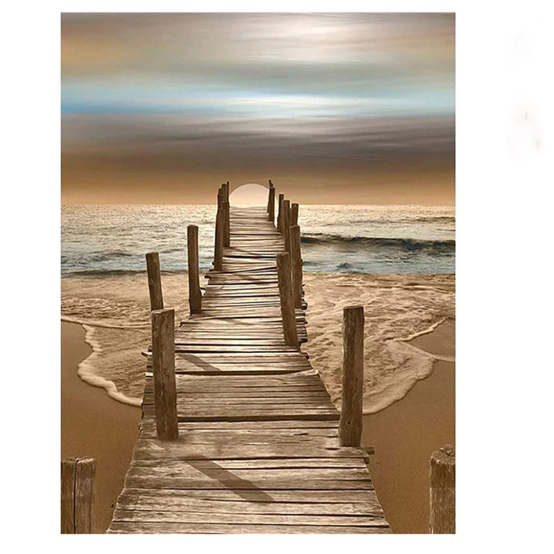 Новые товары, пейзаж, Трест, холст, DIY Цифровая масляная живопись, настенная живопись, номер