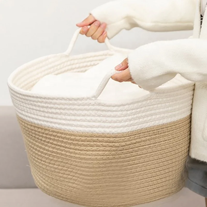 Мода Высокое качество детская одежда корзина для хранения Хлопок Веревка корзина
