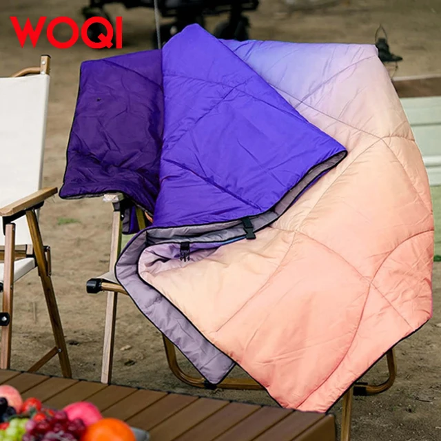 Woqi Ultralight Backpacking Sleeping Blanket Water-Resistant duck down Blanket for Outdoor Warm and Lightweight