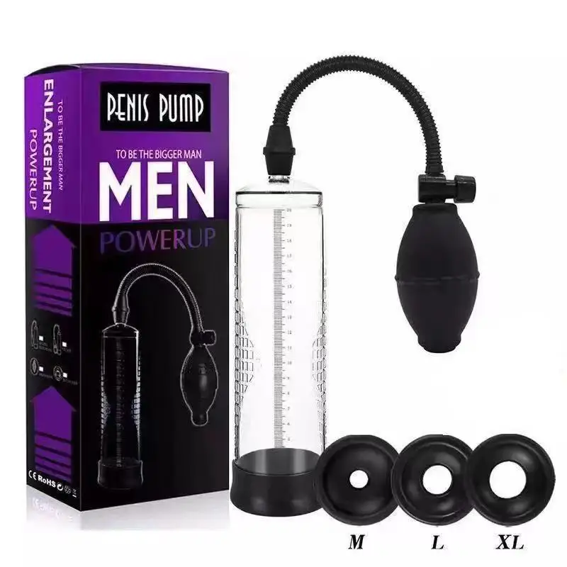 Male penis sucking training delay increase vacuum electric manual increase pump
