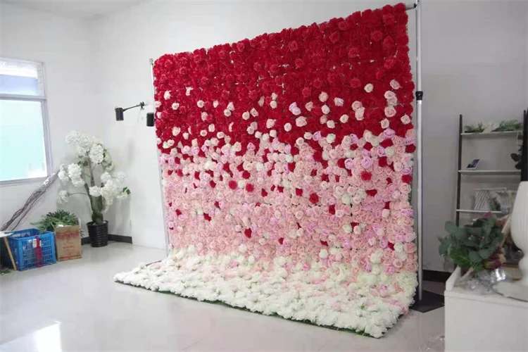 
V1007 China beautiful wall hanging flowers arch wedding decorative rose flowers 