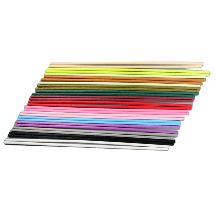 Natural Rattan Reed Home Essential Oil Aromatic Diffuser Sticks Colorful Fiber Reed Diffuser Sticks