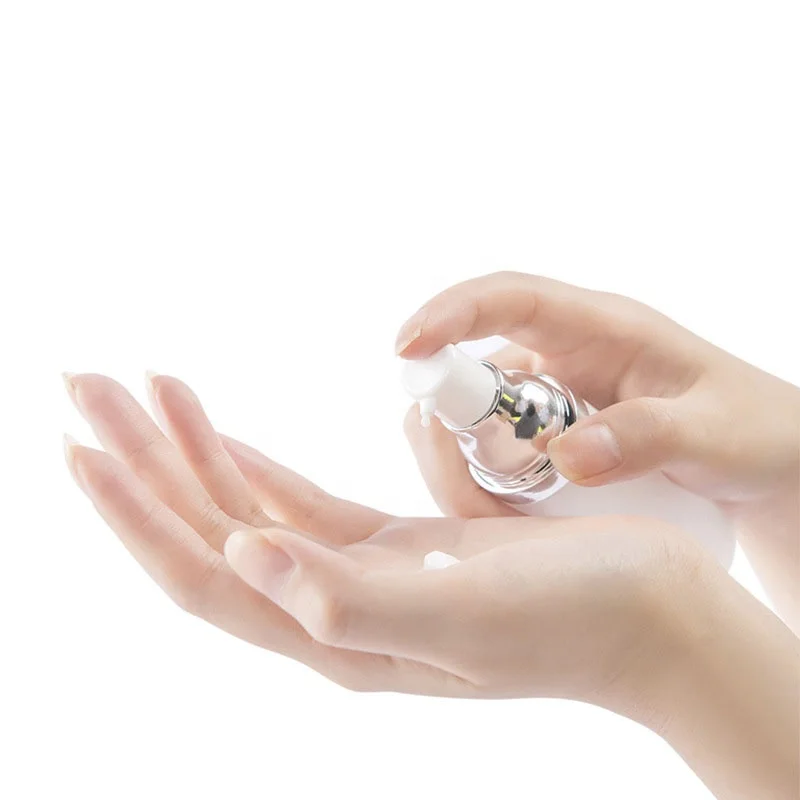 15 20 30 50ML Frosted Airless Pump Bottle Matte Vaccum Cream Pump Bottles Refillable Travel Size Dispenser  for Shampoo Lotion