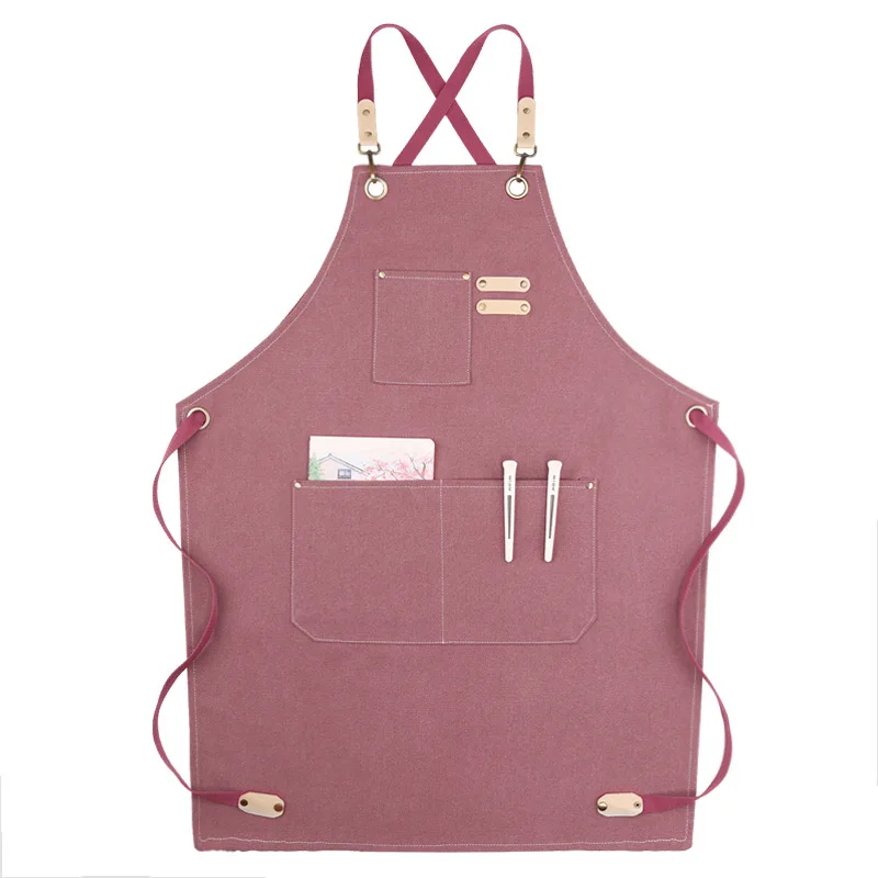 Kitchen Household Articles Waterproof Oil Proof Baking Apron With Pocket