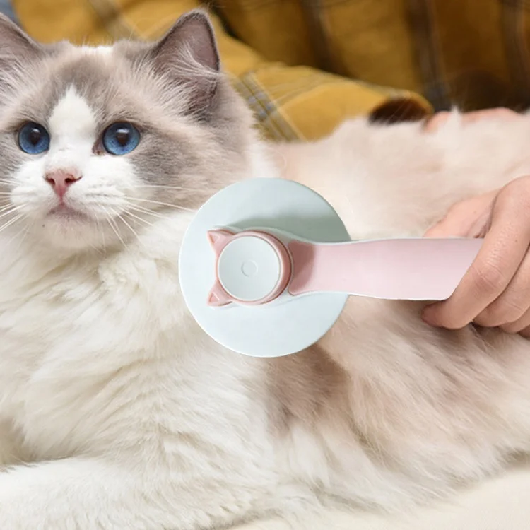 Self Cleaning Removes Loose Undercoat Gently Cat Grooming Dog Hair Remover Pet Brush