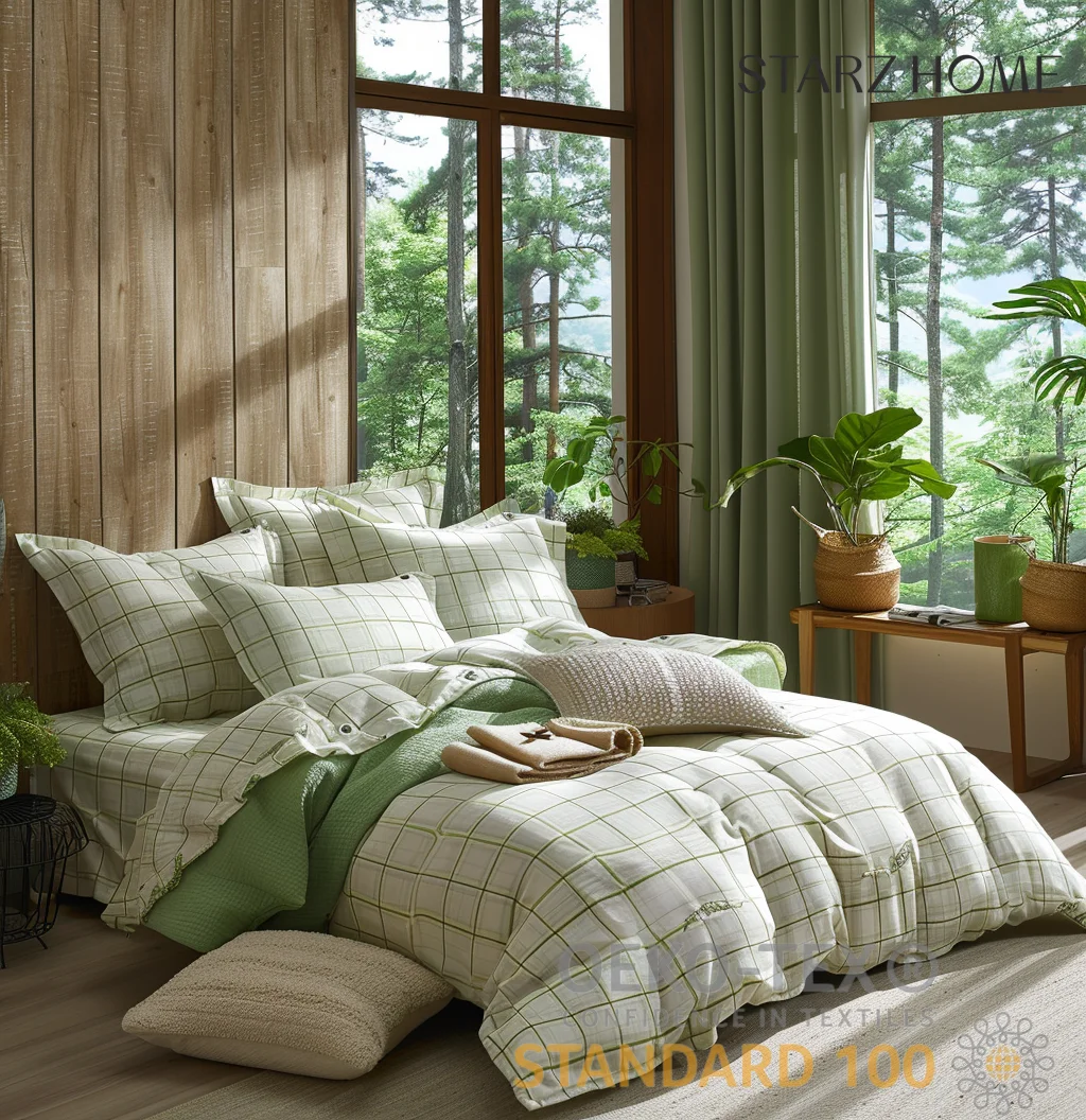 Starz Home 100% Cotton Linen Women Set Queen Size Indulges in Hotel Elegance with Purest Cotton Softness