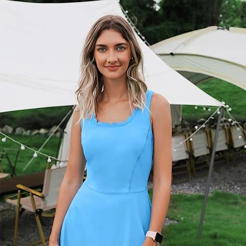 Golf Dress for Women Tennis Dress with Pockets Athletic Workout Dress Tennis sports skorts ropa de tenis