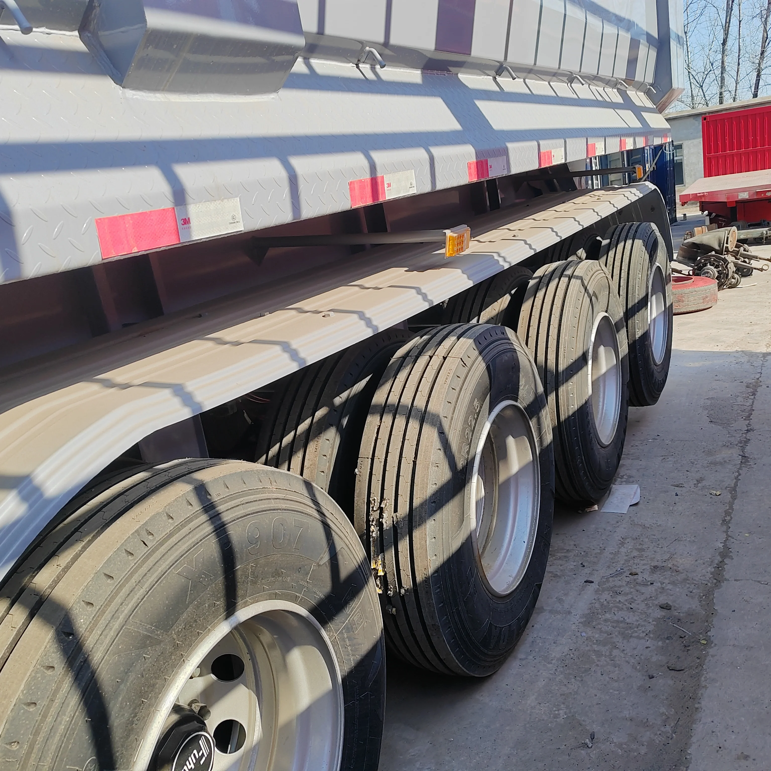 China High Quality Hydraulic cylinder 3 Axles U type 50 tons End Dump Trailer Tipper Semi Truck Trailer for sale