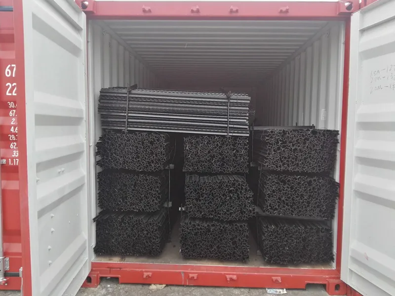 Star picket y type steel fence post with Black bitumen