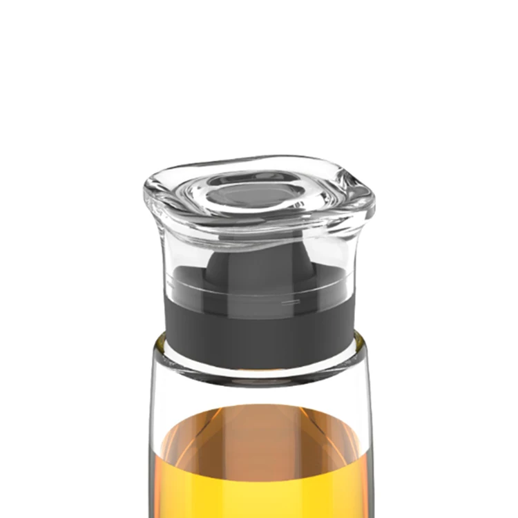 high quality custom mini clear olive oil and vinegar container jar cooking oil vinegar dispenser bottle with no drip nozzle