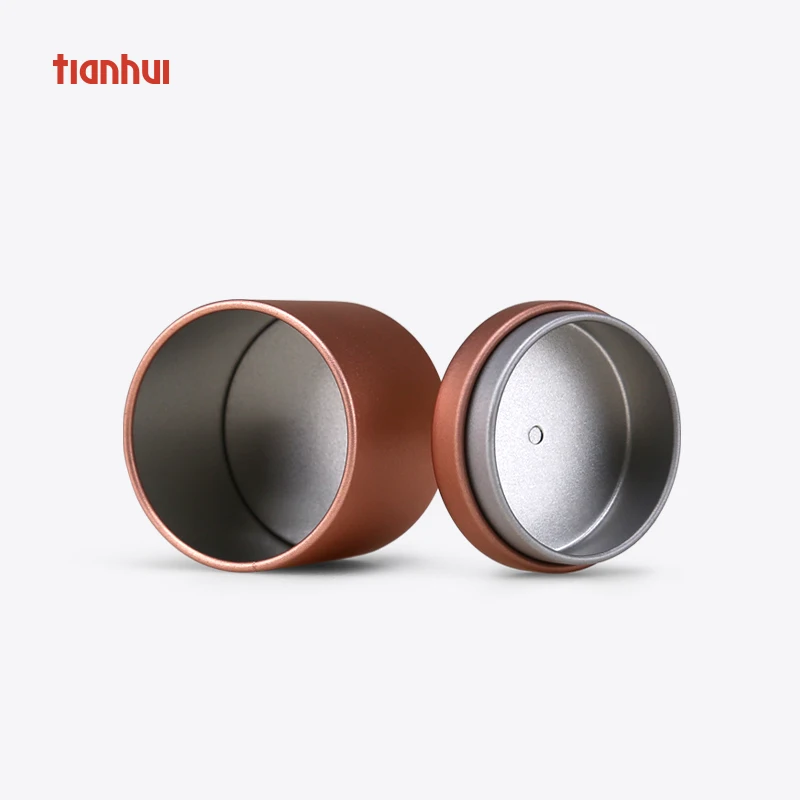 Tianhui Eco-Friendly Small Tobacco Can Mini Candy Canister Tea Tin Can Packaging Tobacco Tin Can